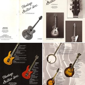 rjsanders - 1989 & 1992 Heritage Guitar Inc. Brochures & Price L