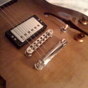'03 H535 ASB - TonePros locking nickel bridge & tail