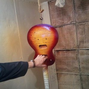 Marv creating, finished product. The masters hand - made