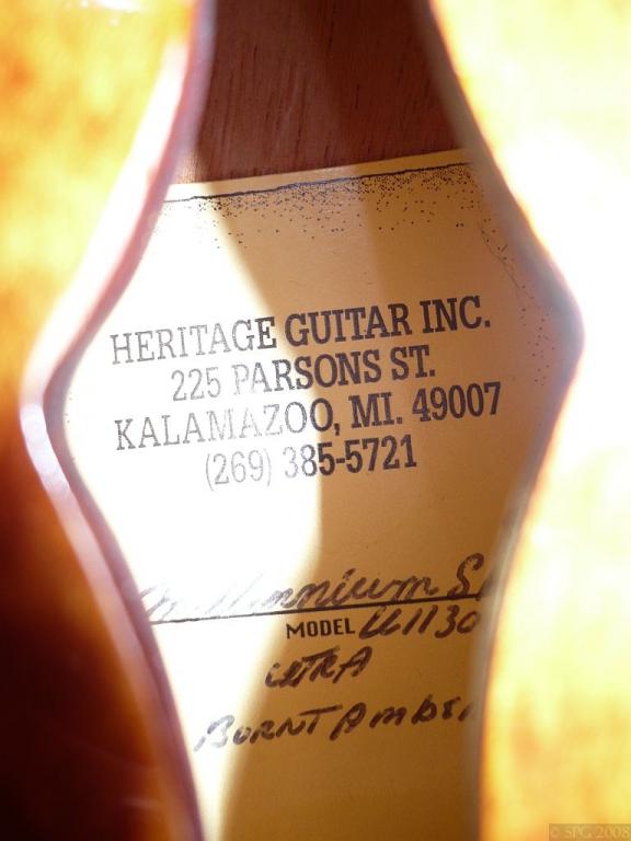 '04 Millennium Standard Ultra Burnt Amber HRW's