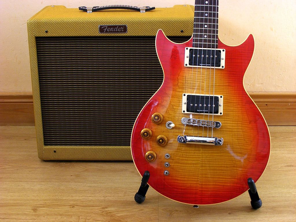 '86 H170CM Cherry Burst Duncan P-Rails